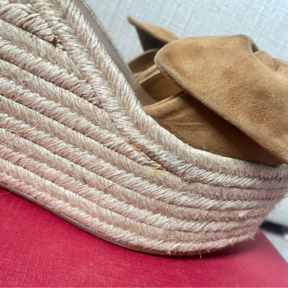 Valentino Suede Bow Wedges - Picture 5 of 14